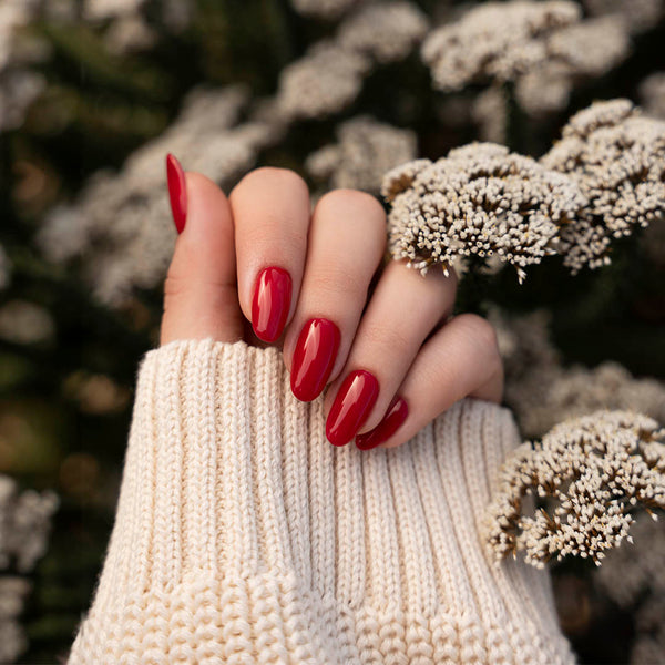 Red gel nails