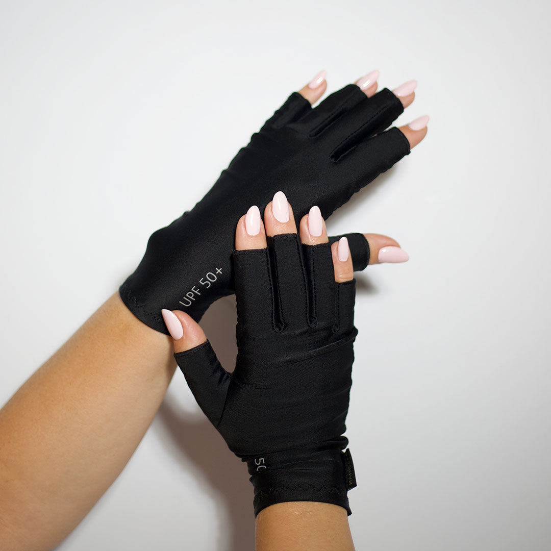 Manisafe UV Protection Gloves (Black) - RE:NEW Beauty
