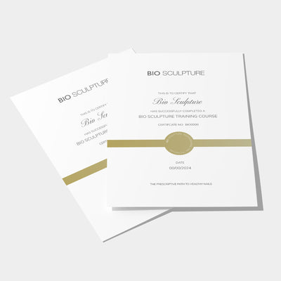 Bio Sculpture Gel Training Certificate