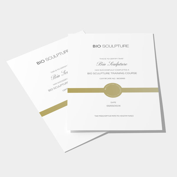 Bio Sculpture Gel Training Certificate